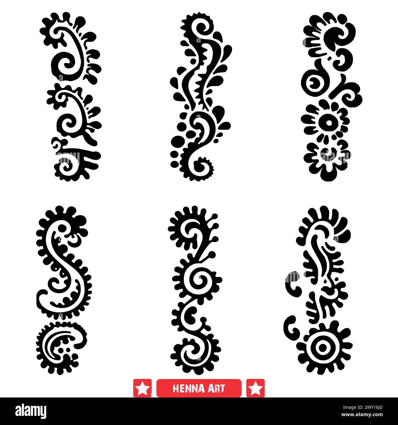 Classic Henna Art Vector Collection Timeless Designs for Various