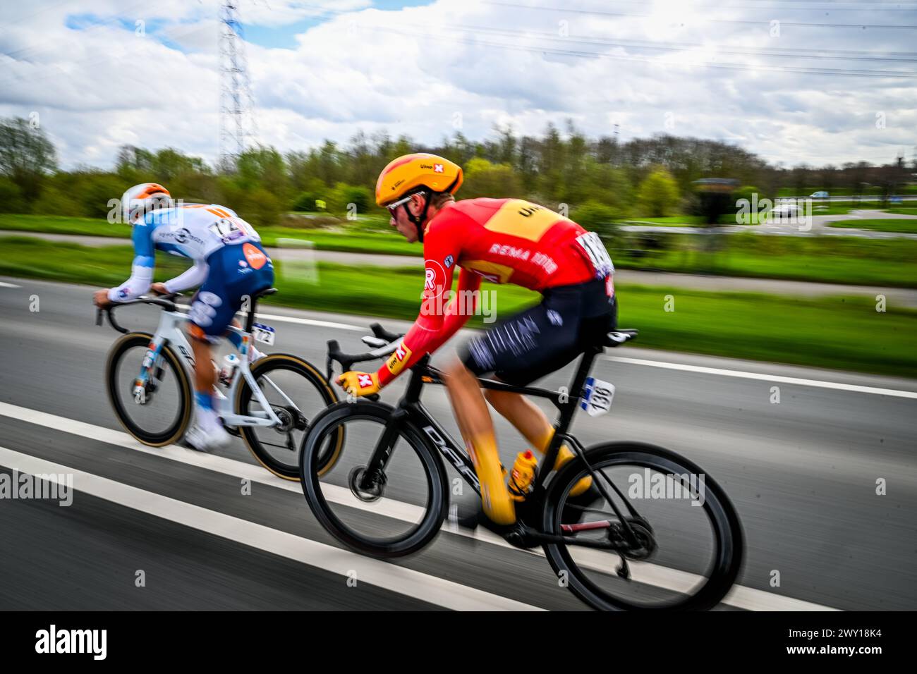 Blume Racing Schoten, Belgium. 03rd Apr, 2024. Danish William Blume Levy of Uno-X ...