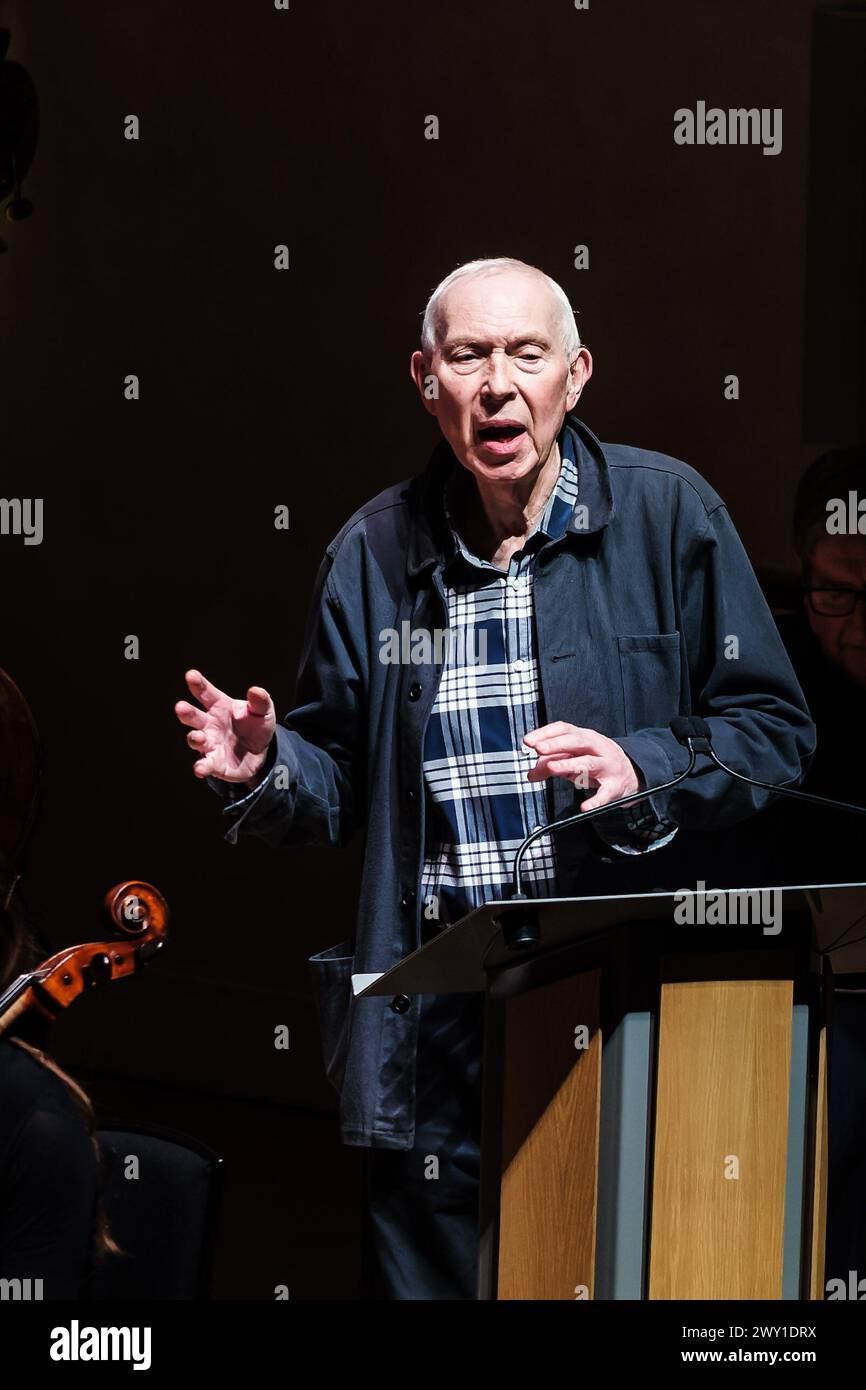 Producer Brian Eastman remembers the composer at the Christopher Gunning Remembered Concert on Sunday 10 March 2024 at Cadogan Hall, London. The concert featured the Royal Philharmonic Orchestra playing music by the composer with guest soloists.. Picture by Julie Edwards. Stock Photo
