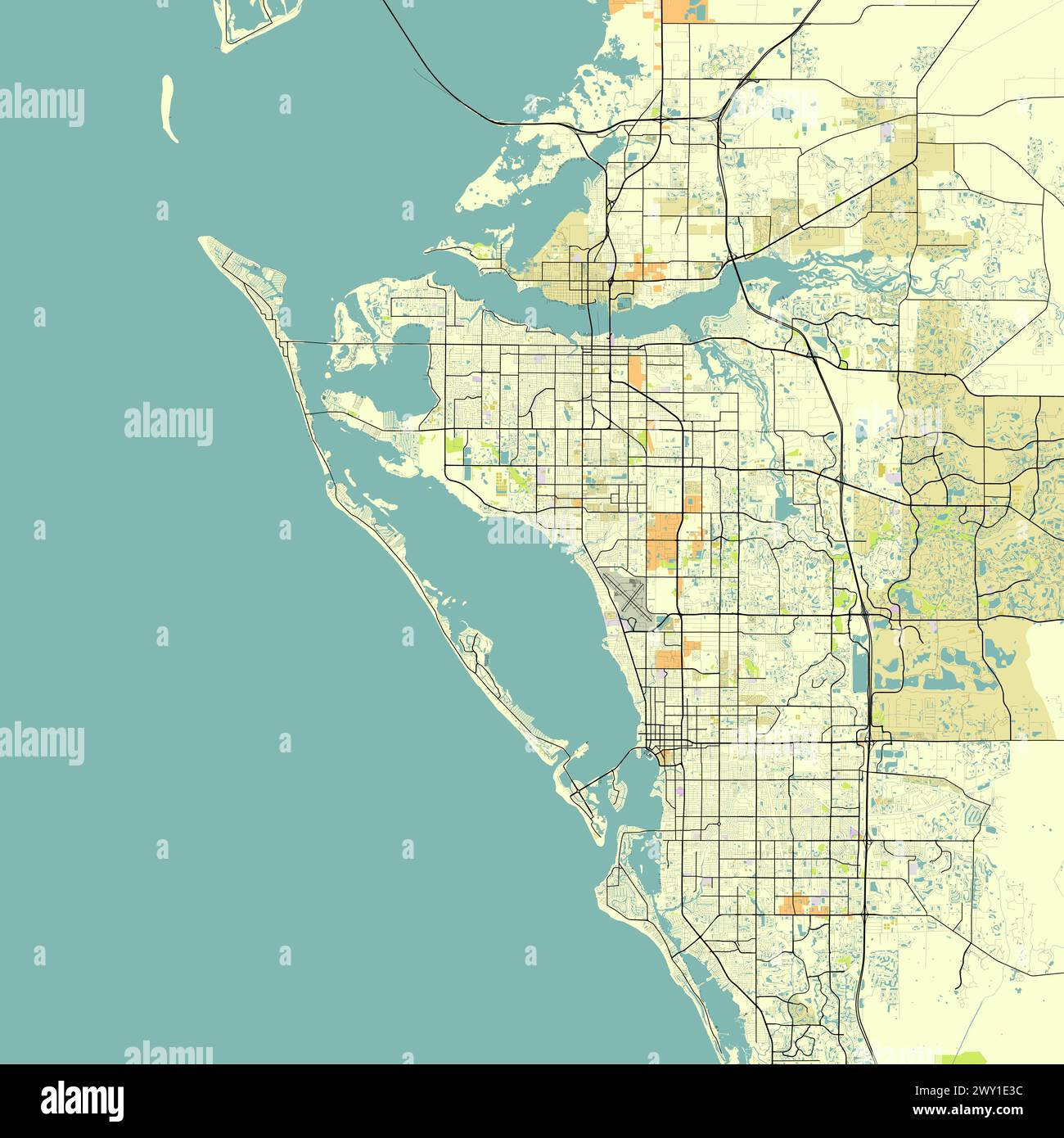 City map of Sarasota Florida USA - City Map Of Sarasota Florida Usa 2WY1E3C 
