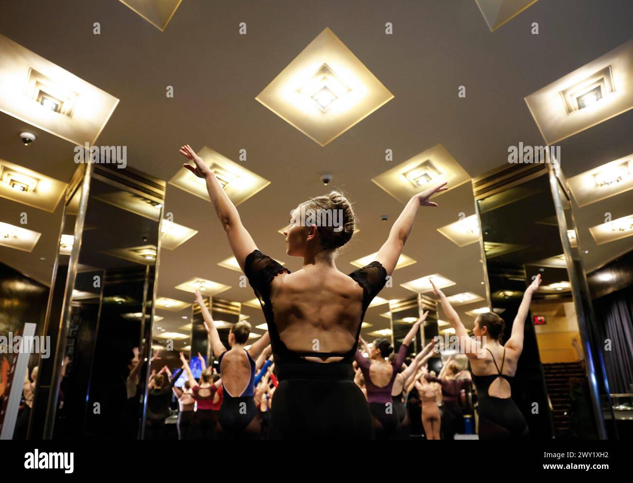 New York, United States. 03rd Apr, 2025. Dancers audition for the 2025