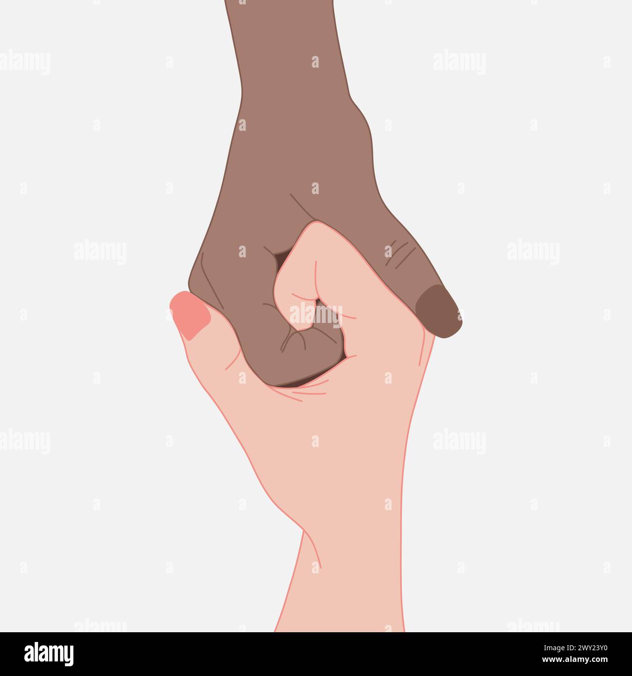 Helping hand concept. Gesture, sign of help and hope. Two hands taking ...