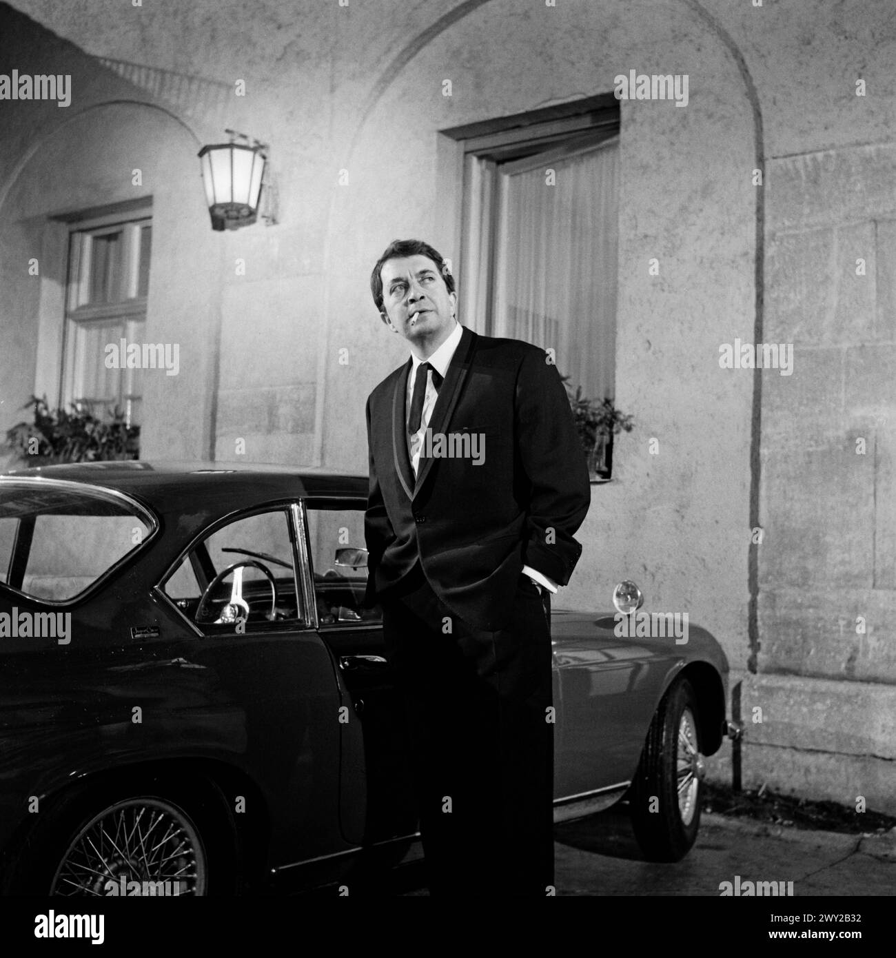 Hotel der toten Gäste, Spielfilm, Deutschland / Spanien 1965, Regie: Eberhard Itzenplitz, Darsteller: Wolfgang Kieling Stock Photo
