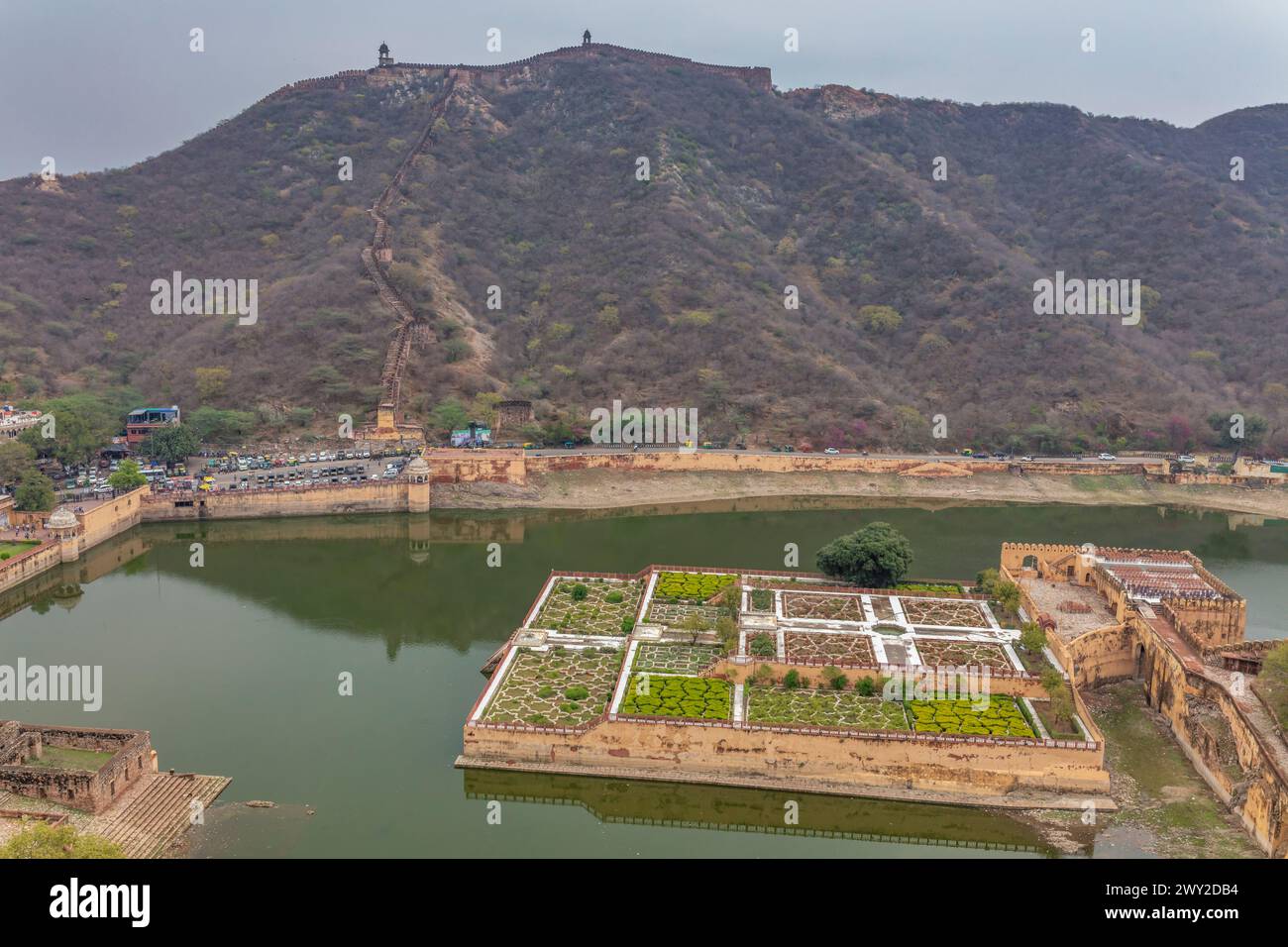 Maota Lake and Kesar Kyari, Saffron Garden, Jaipur, Rajasthan, India ...