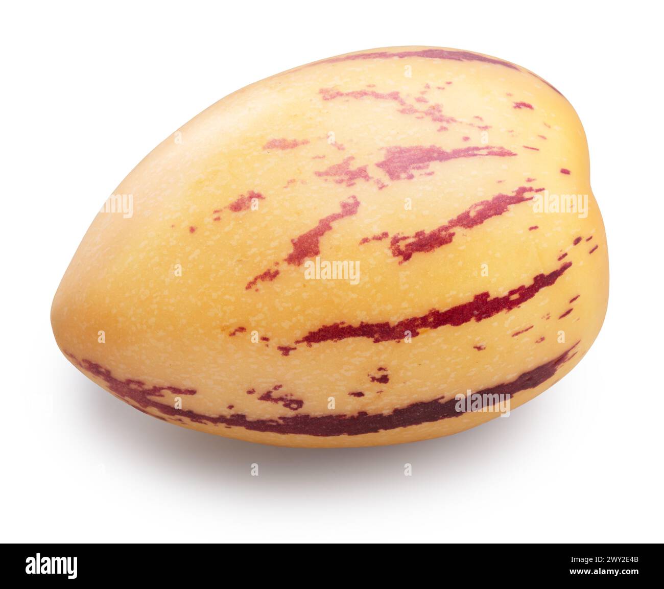 Pepino melon or pepino dulce white background. File contains clipping path. Stock Photo