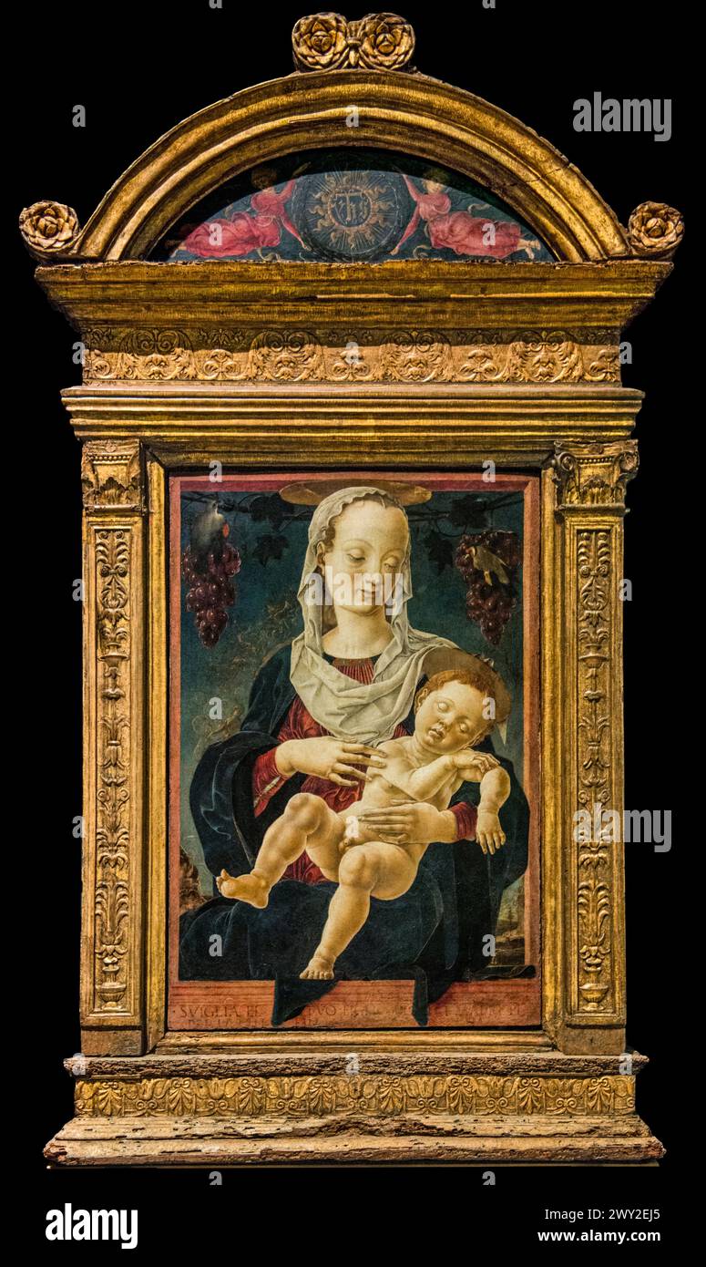 Madonna of the Zodiac, Gallerie dell'Accademia -Cosmè Tura Stock Photo