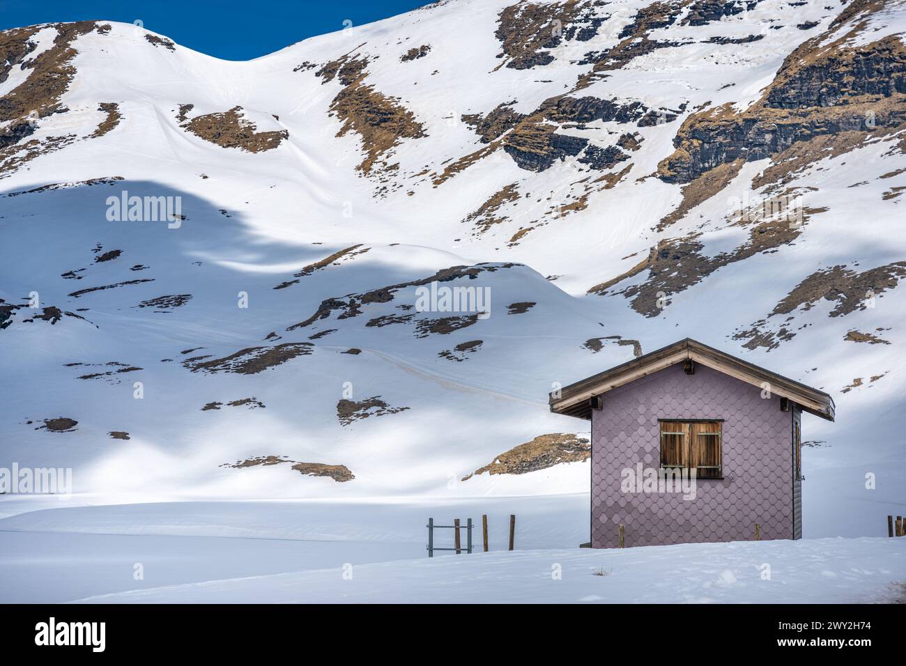 Bachalpsee during the famous hiking trail from First to Grindelwald ...