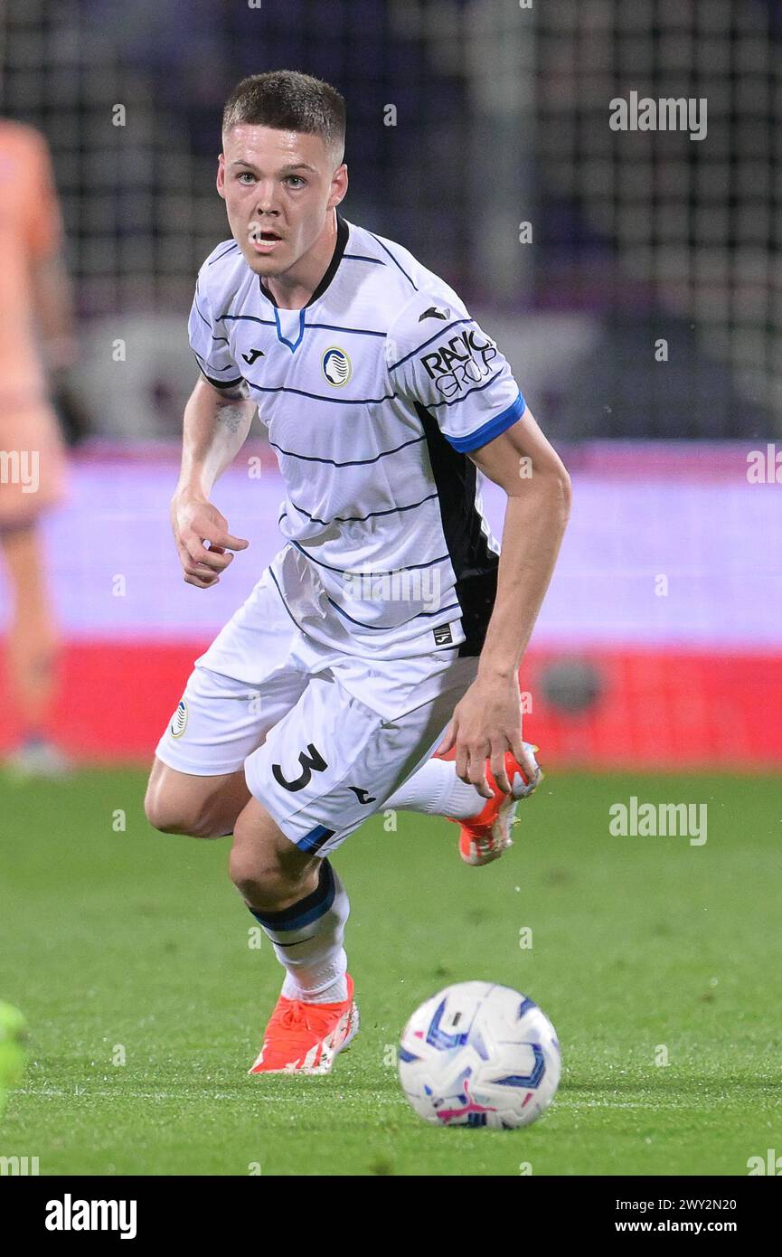 Artemio Franchi Stadium, Florence, Italy. 3rd Apr, 2024. Italian Coppa Italia Football; Fiorentina versus Atalanta; Emil Holm of Atalanta BC Credit: Action Plus Sports/Alamy Live News Stock Photo