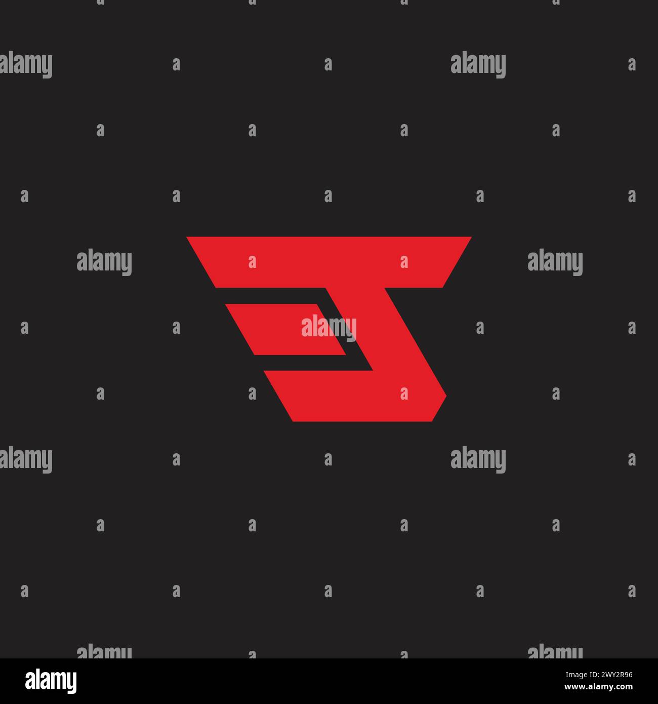 letter t run fast motion simple geometric logo vector Stock Vector