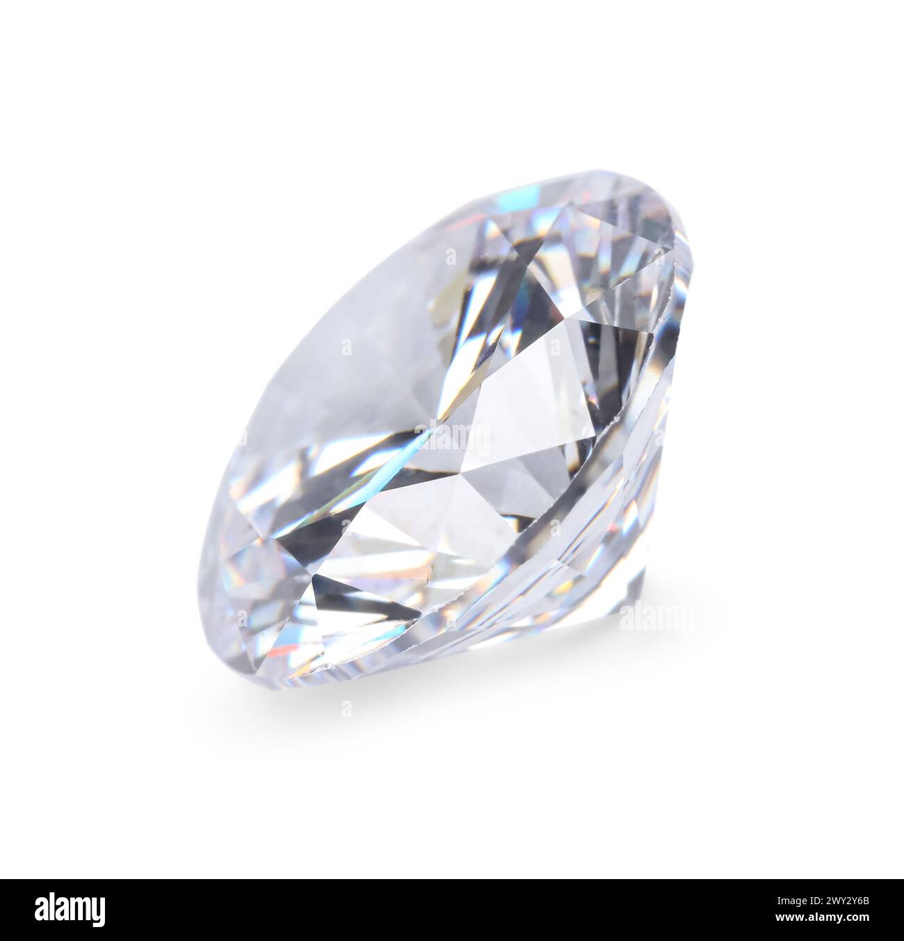 One beautiful shiny diamond isolated on white Stock Photo - Alamy