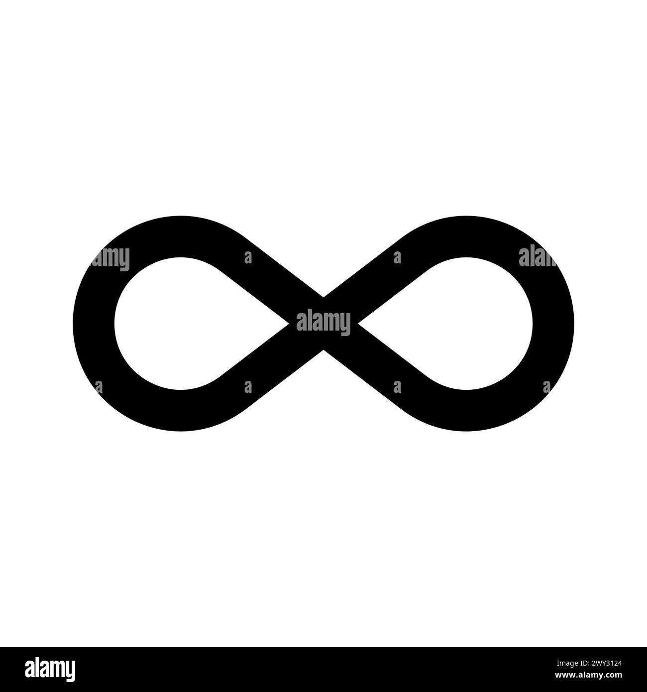 Infinity symbol. Limitless concept sign. Eternal loop icon. Endlessness emblem. Vector illustration. EPS 10. Stock Vector