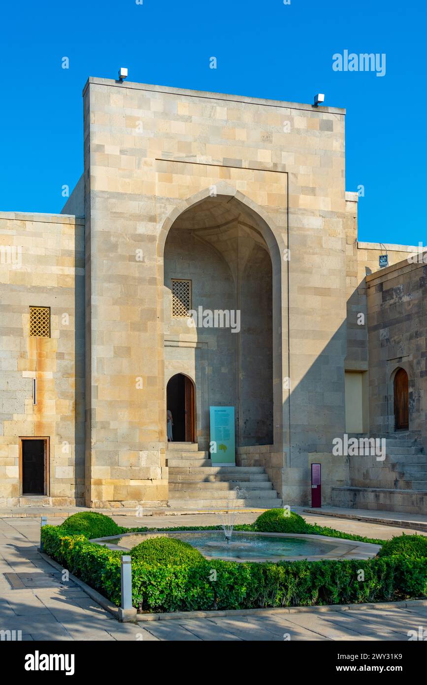 Courtyard of the Palace of the Shirvanshahs in Baku, Azerbaijan Stock Photo