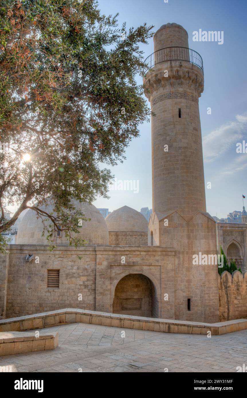 Courtyard of the Palace of the Shirvanshahs in Baku, Azerbaijan Stock Photo