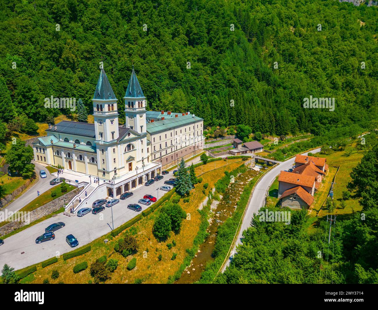 Franciscan Monastery Kraljeva Sutjeska in Bosnia and Herzegovina Stock