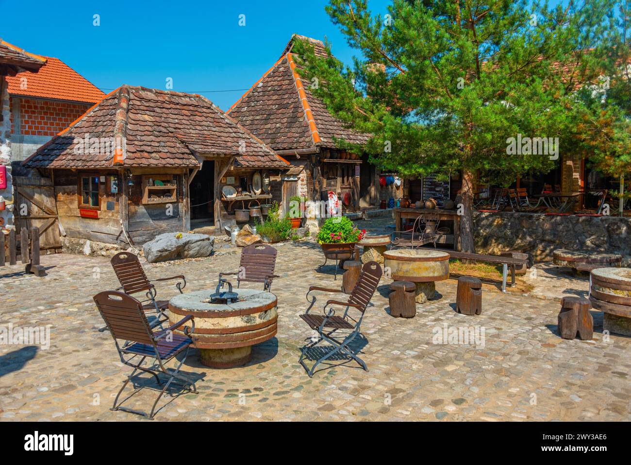 Ljubacke Doline ethno village in bosnia and Herzegovina Stock Photo