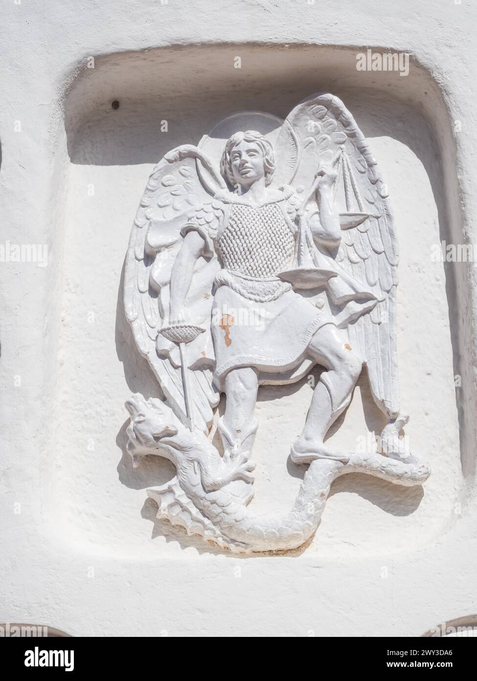 Stone Sculpture, St George As Dragon Slayer, Relief On The Facade Of 