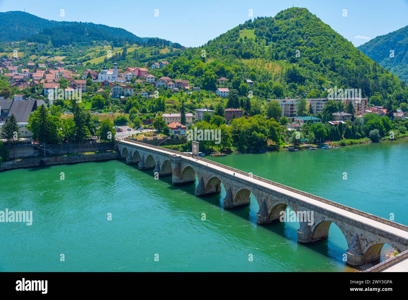 Mehmed Pasa Sokolovic Bridge in Visegrad, Bosnia and Herzegovina Stock ...