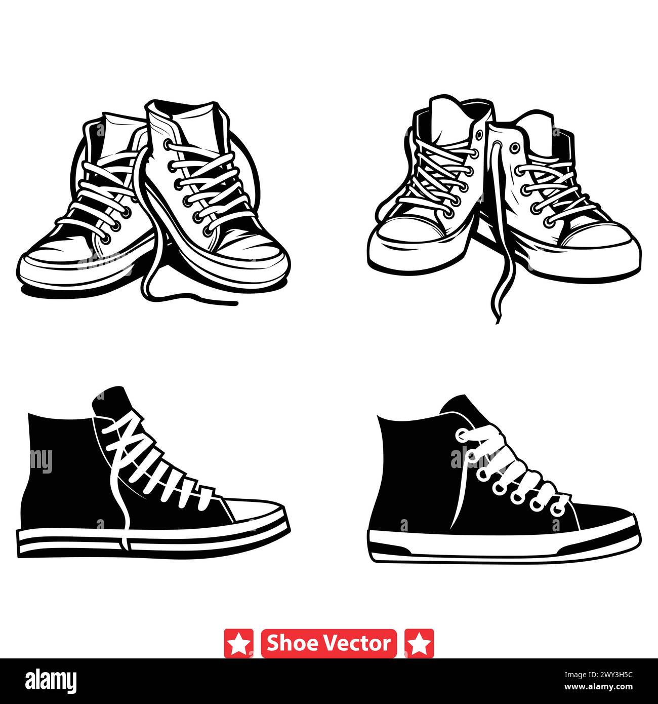 Creative Footwear Silhouette Pack For Fashion Design Projects Stock creative-footwear-silhouette-pack-for-fashion-design-projects-stock