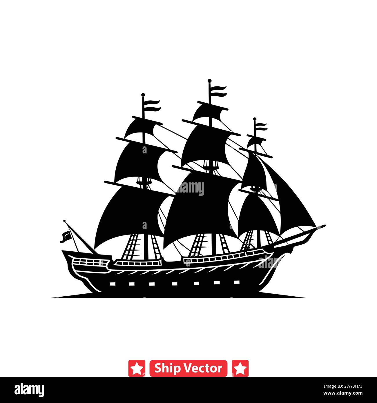 Trade Routes  Global Ship Silhouettes Representing the Connectivity and Exchange of Cultures Stock Vector