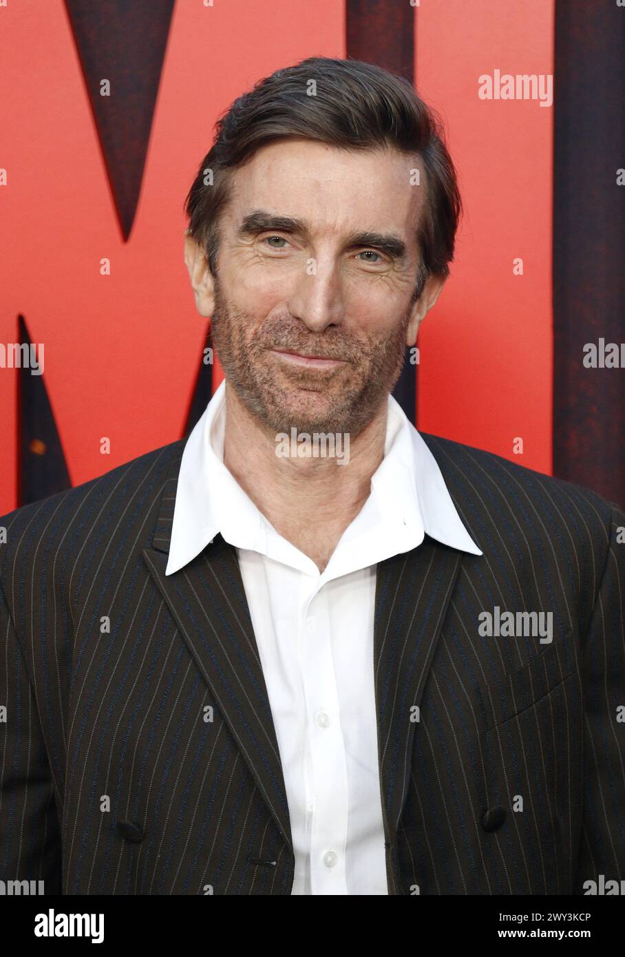 Los Angeles, California, USA - 03 Apr 2024, Sharlto Copley at the Los Angeles premiere of 'Monkey Man' held at the TCL Chinese Theater in Hollywood, USA on April 3, 2024. Stock Photo