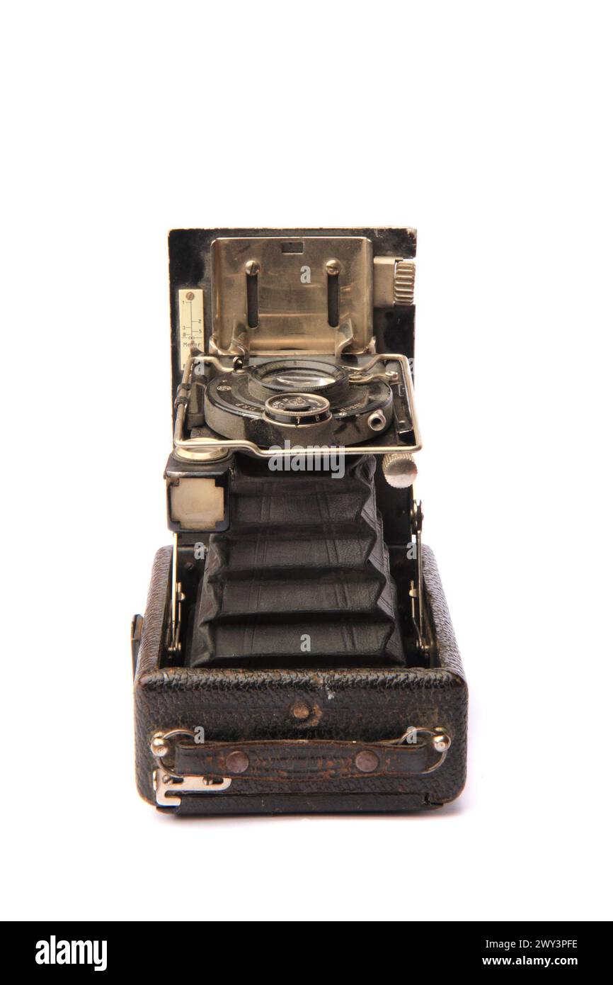 old photo camera isolated on the white background Stock Photo - Alamy