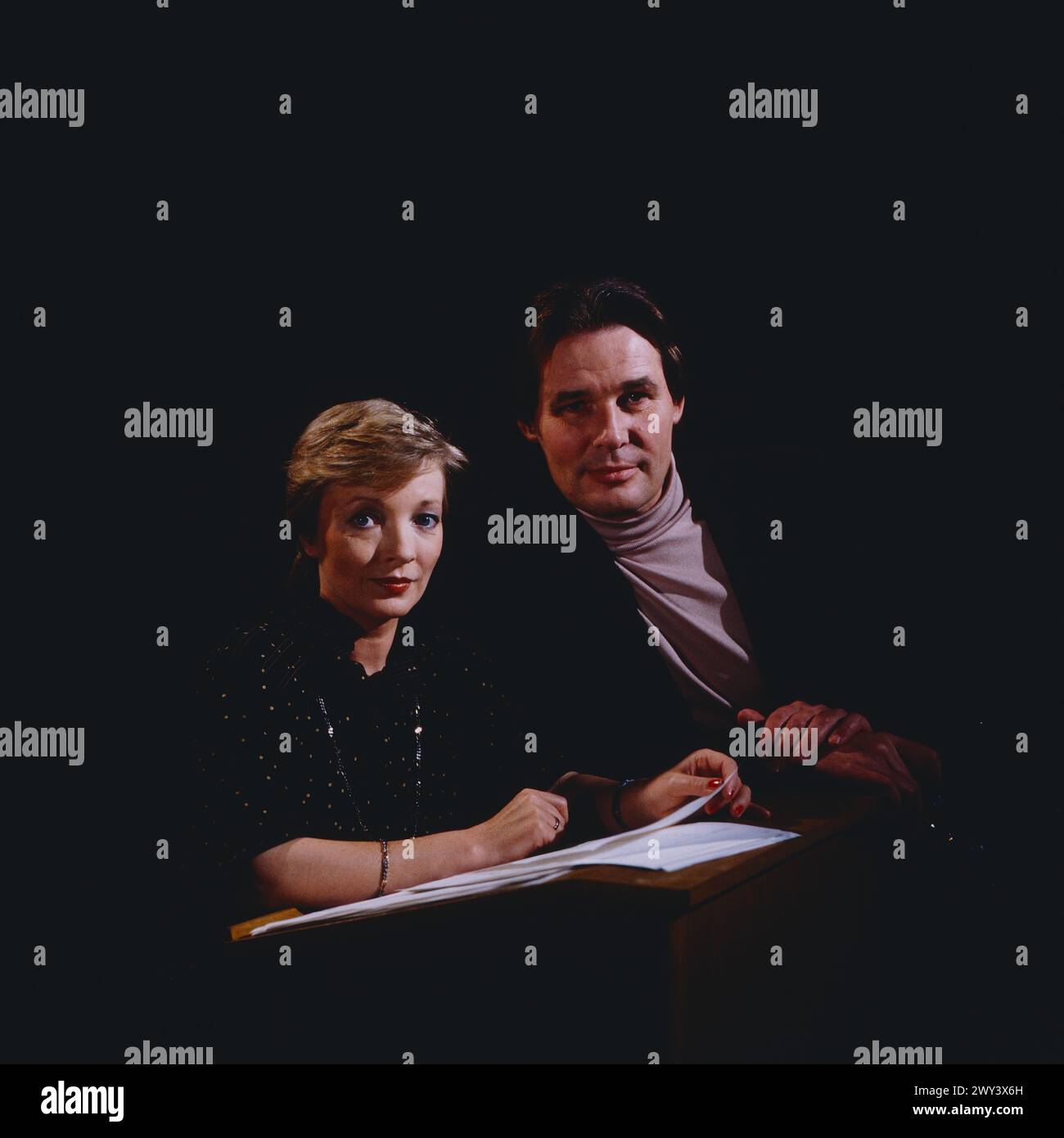 Berühmte Briefe, Fernsehsendung, 1990, Lesung aus Theodor Fontane Briefen mit Stock Photo