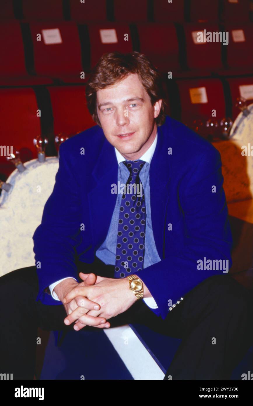 John de Mol, Medienunternehmer und Fernsehproduzent aus den Niederlanden, Portrait, 1993. Stock Photo