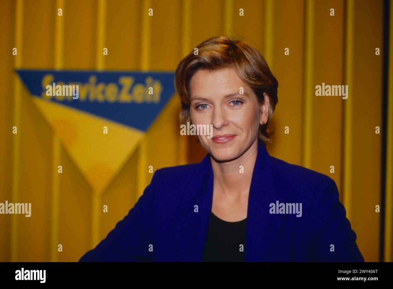 ServiceZeit, NDR Ratgebermagazin, 1997, Moderation: Anne Legat Stock Photo