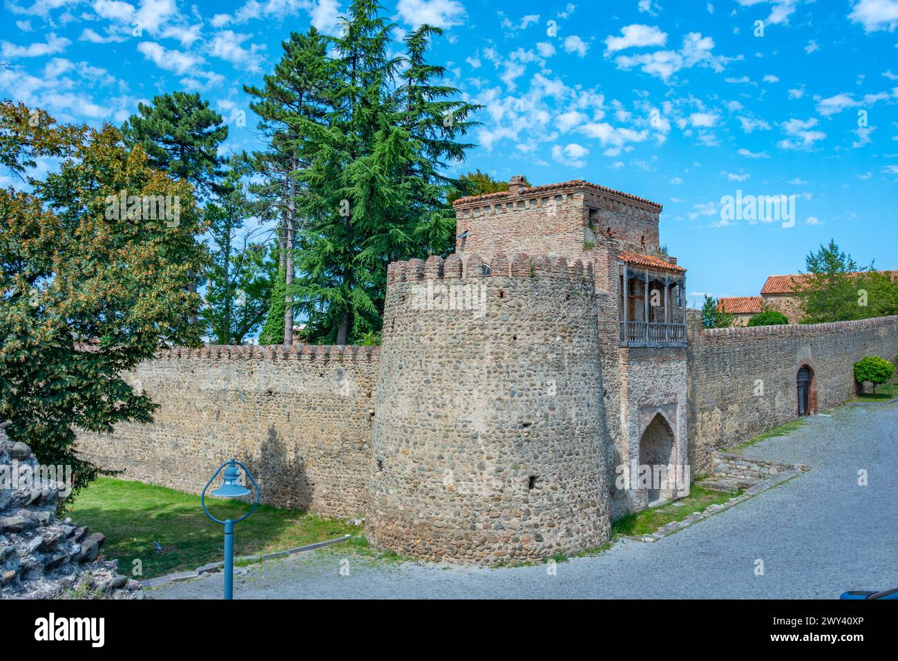 Telavi fortress and King Erekle II Palace in telavi, Georgia Stock Photo