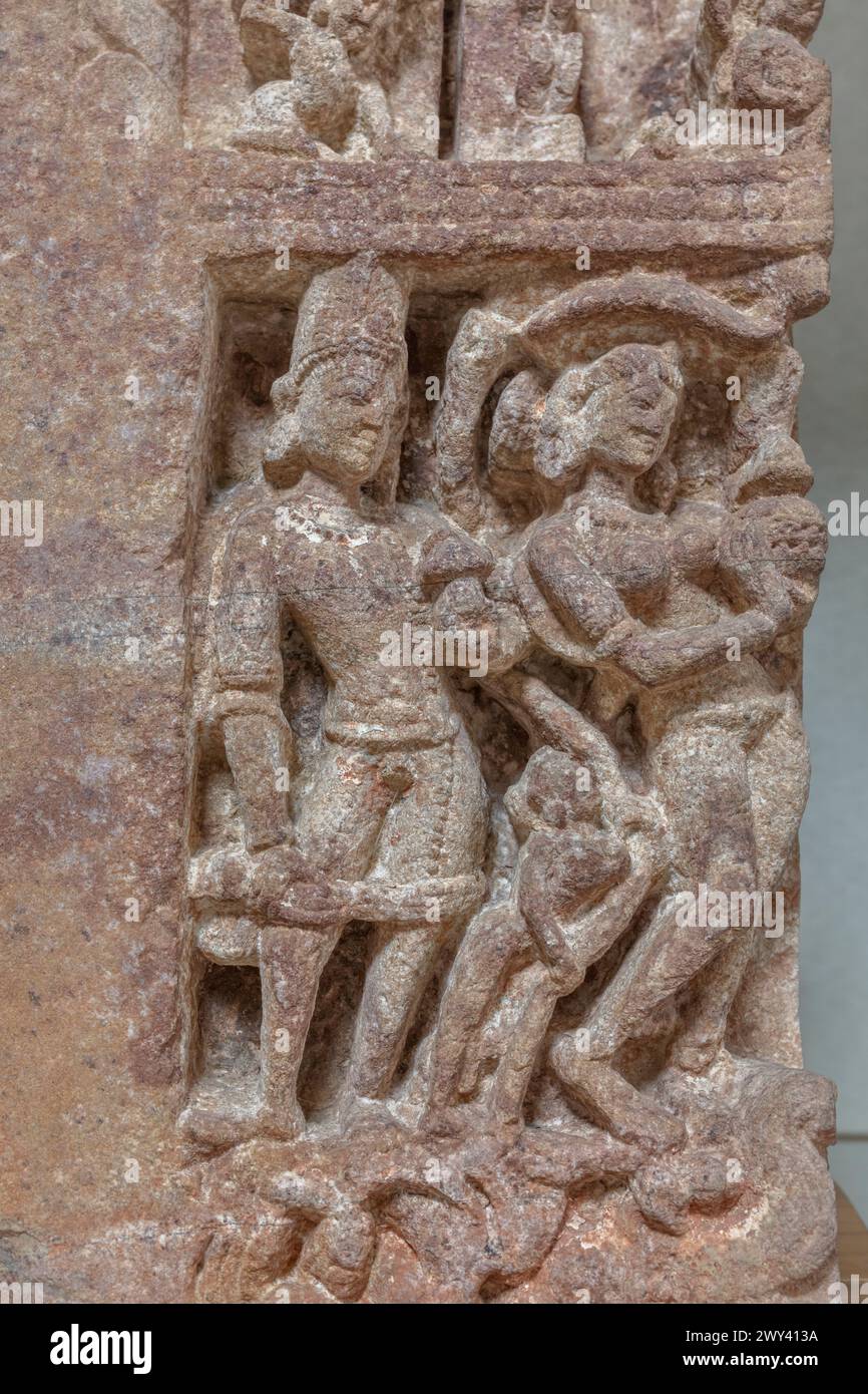 Ganga, 10th century, Haryana, Museum and Art Gallery, Chandigarh, India Stock Photo
