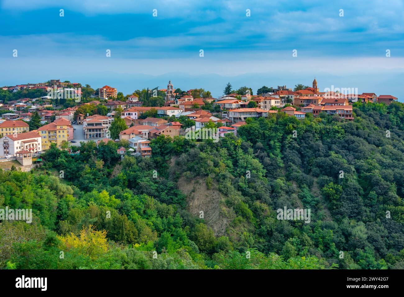 Signahi Aerial view sighnaghi city georgian hi-res stock photography and images ...