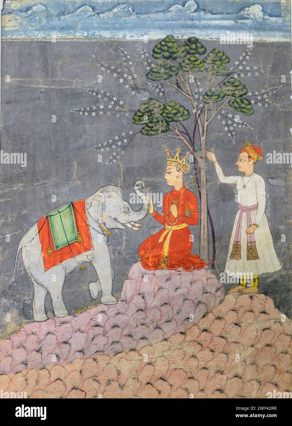Sate Raga Shri Raga, 18th century, Bilaspur, Himachal State Museum, Shimla ...