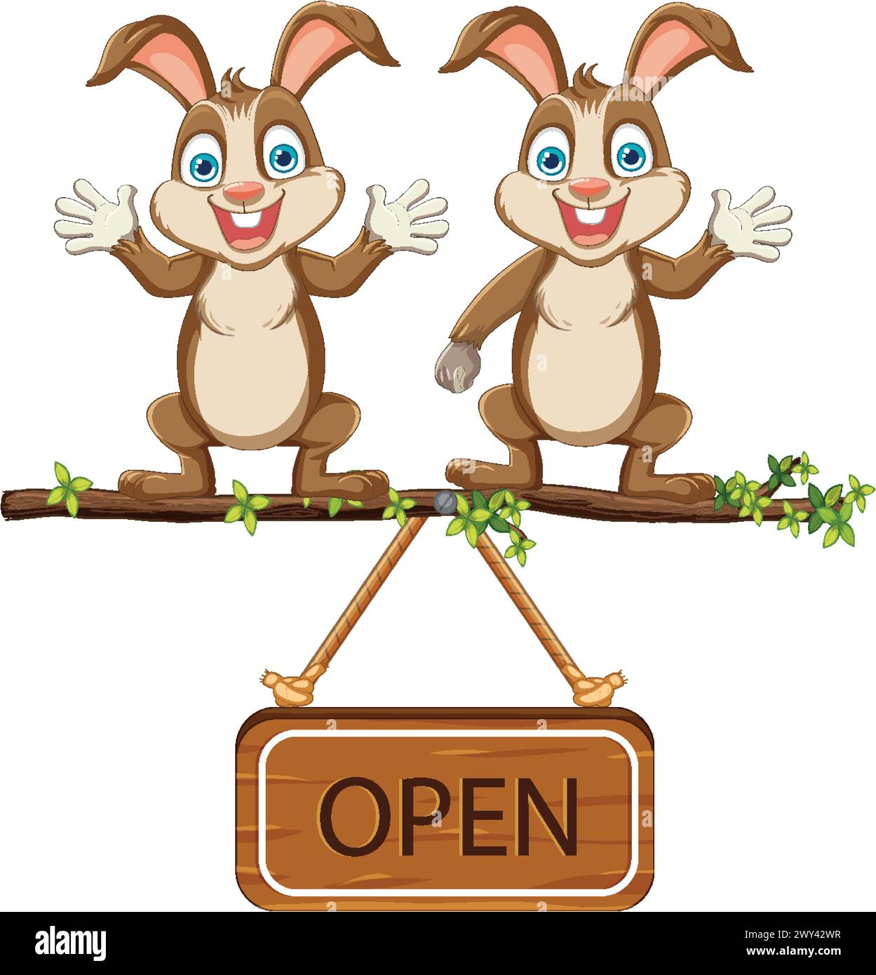 Rabbits ears and sign hi-res stock photography and images - Alamy