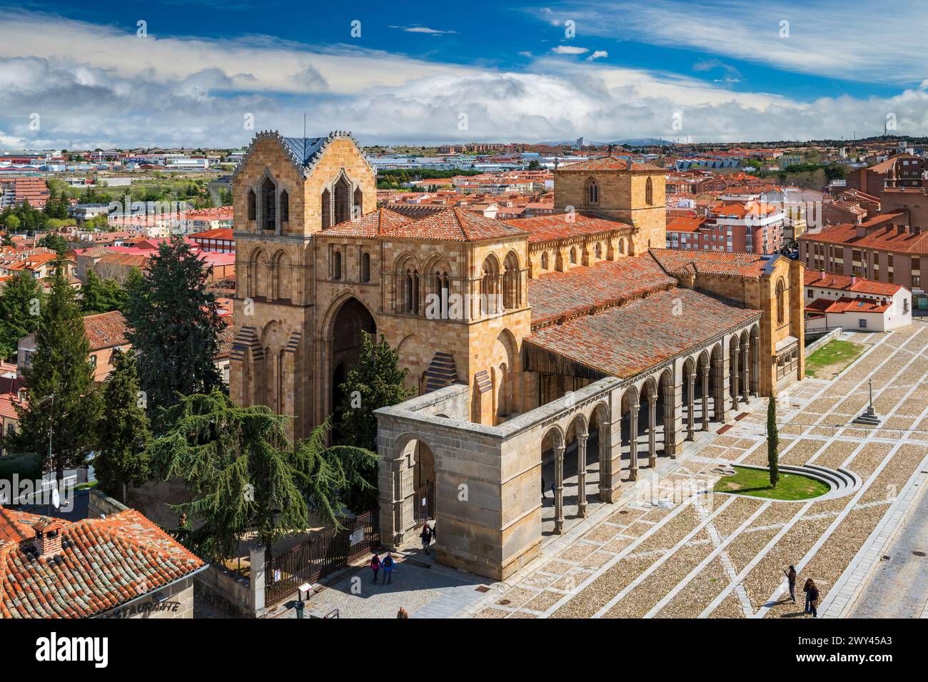 Basilica of San Vicente, Avila, Castile and Leon, Spain Stock Photo