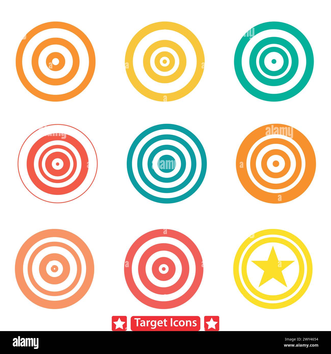 Hit the Mark  Target Silhouette Vectors for Graphic Projects Stock Vector