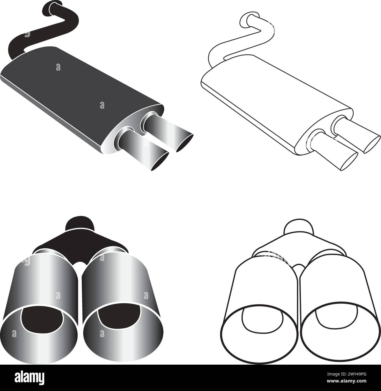 Car exhaust icon vector illustration symbol design Stock Vector Image ...