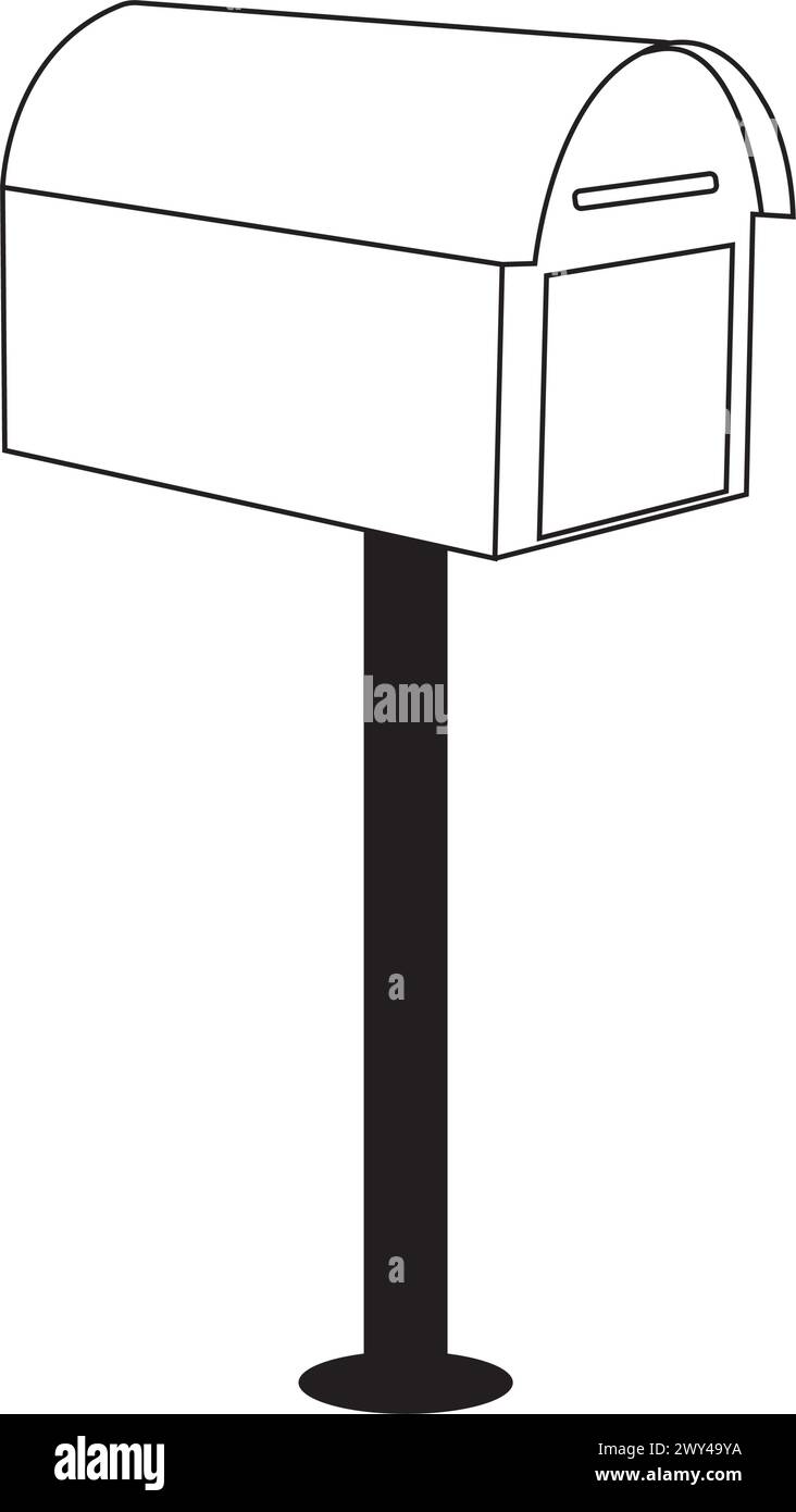 Mailbox vector illustration in flat style Stock Vector Image & Art - Alamy