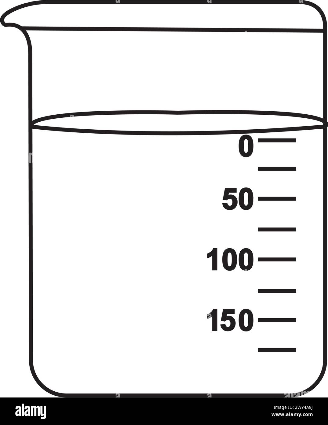 Laboratory measuring cup icon vector illustration symbol design Stock ...