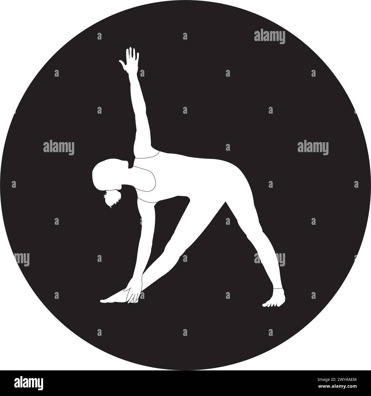 Yoga icon or logo isolated sign symbol vector illustration - Black style vector icon collection Stock Vector