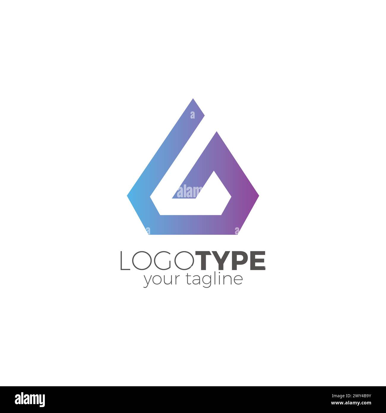 G Diamond Logo Design. Letter G Icon Stock Vector