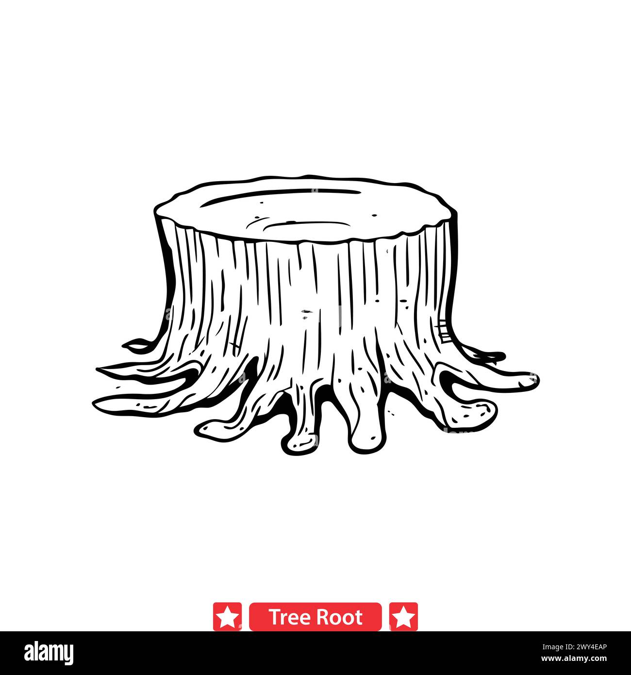 Intricate tree roots Stock Vector Images - Alamy 