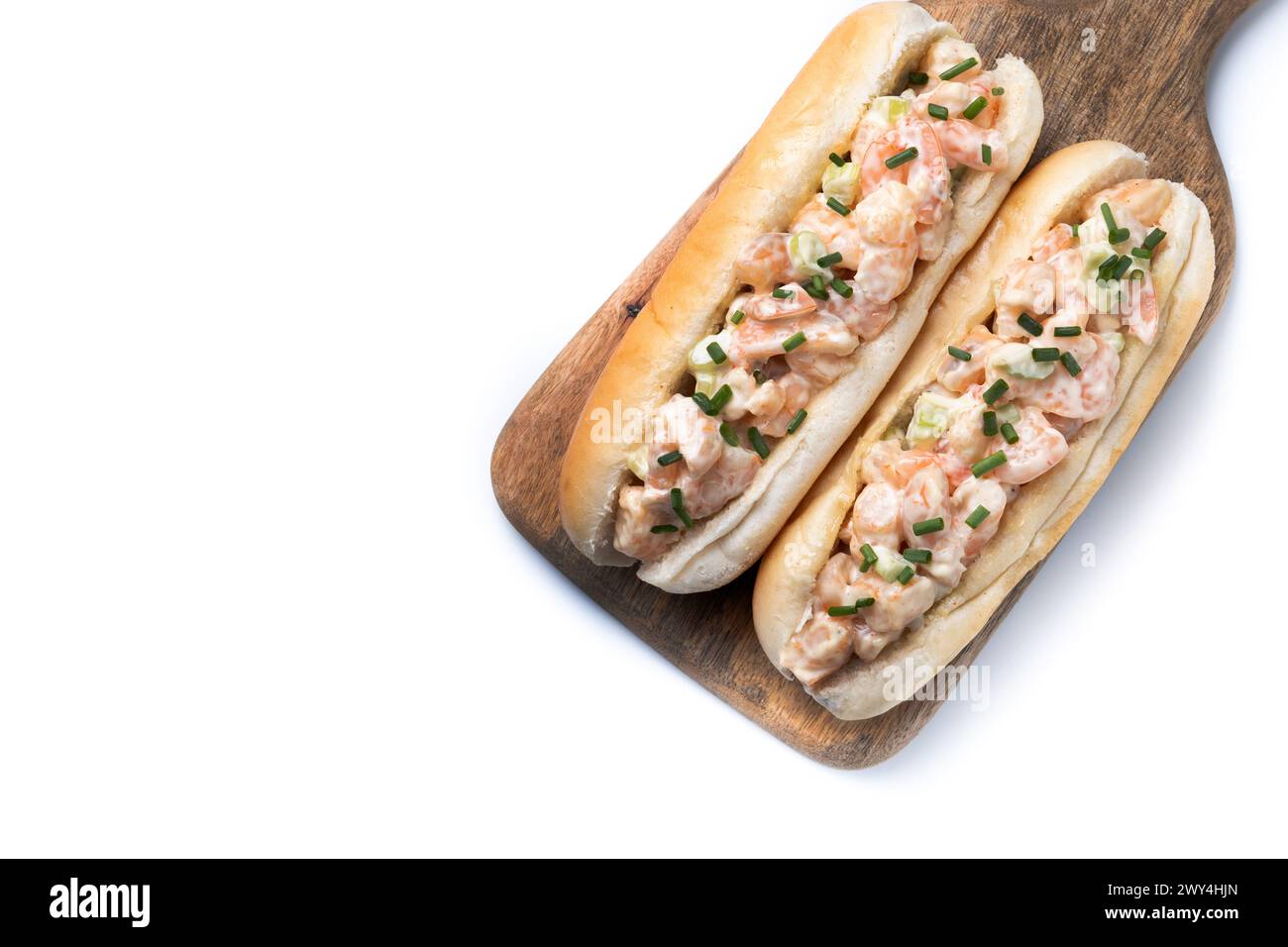 Lobster roll isolated on white background Stock Photo