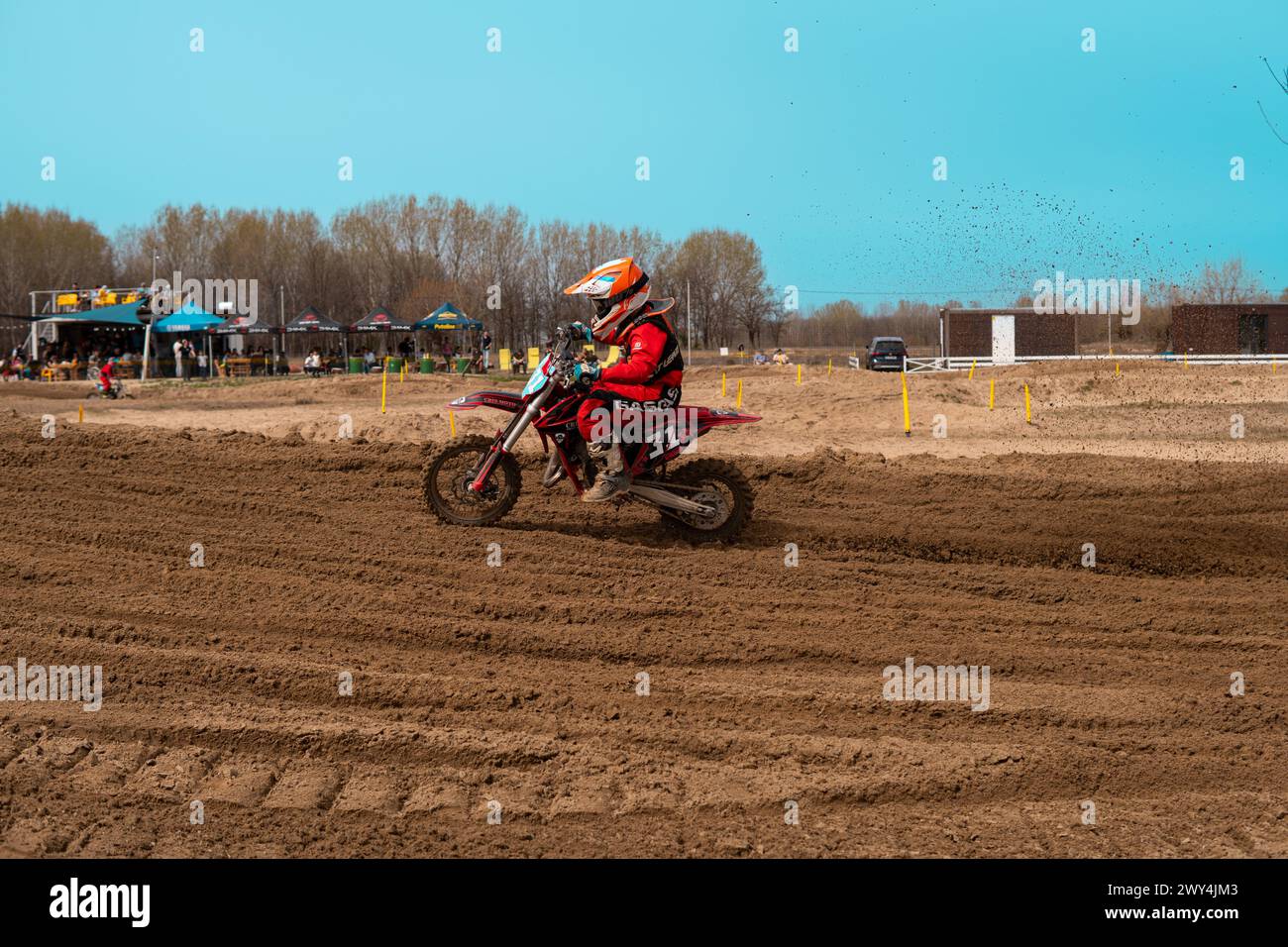 Motocross competition Stock Photo