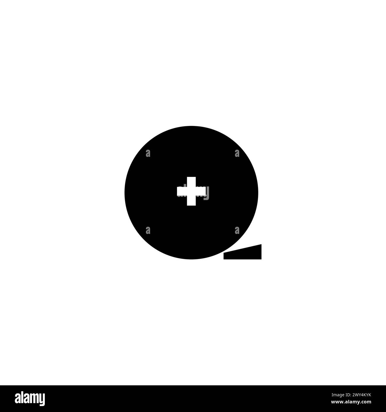 Adhesive Bandage Sticking Plaster flat vector icon. Simple solid symbol isolated on white background Stock Vector