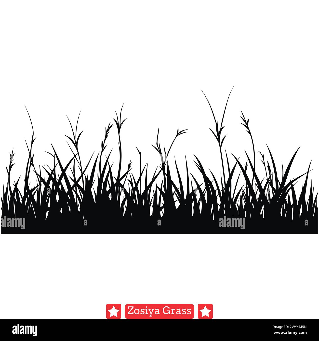 Serene Zoysia Grass Sunset Vector Harmony Stock Vector Image & Art Alamy
