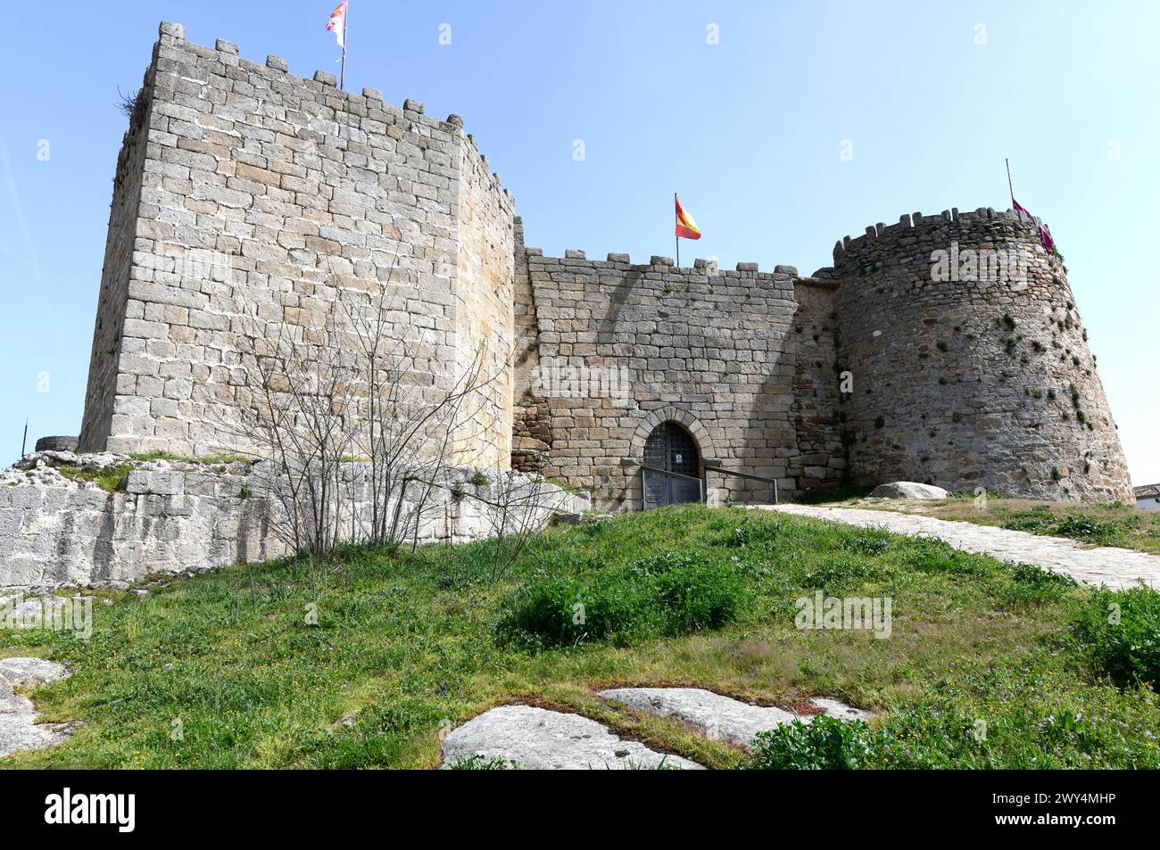 Ledesma castle (12-15th ccentury). Salamanca province, Castilla y Leon, Spain. Stock Photo
