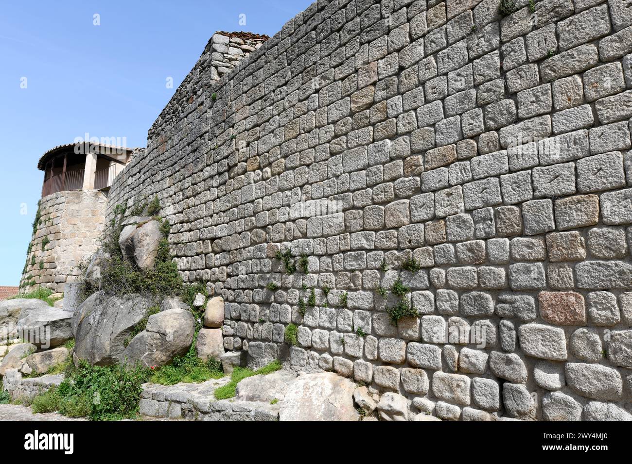 Ledesma, city wall. Salamanca province, Castilla y Leon, Spain. Stock Photo