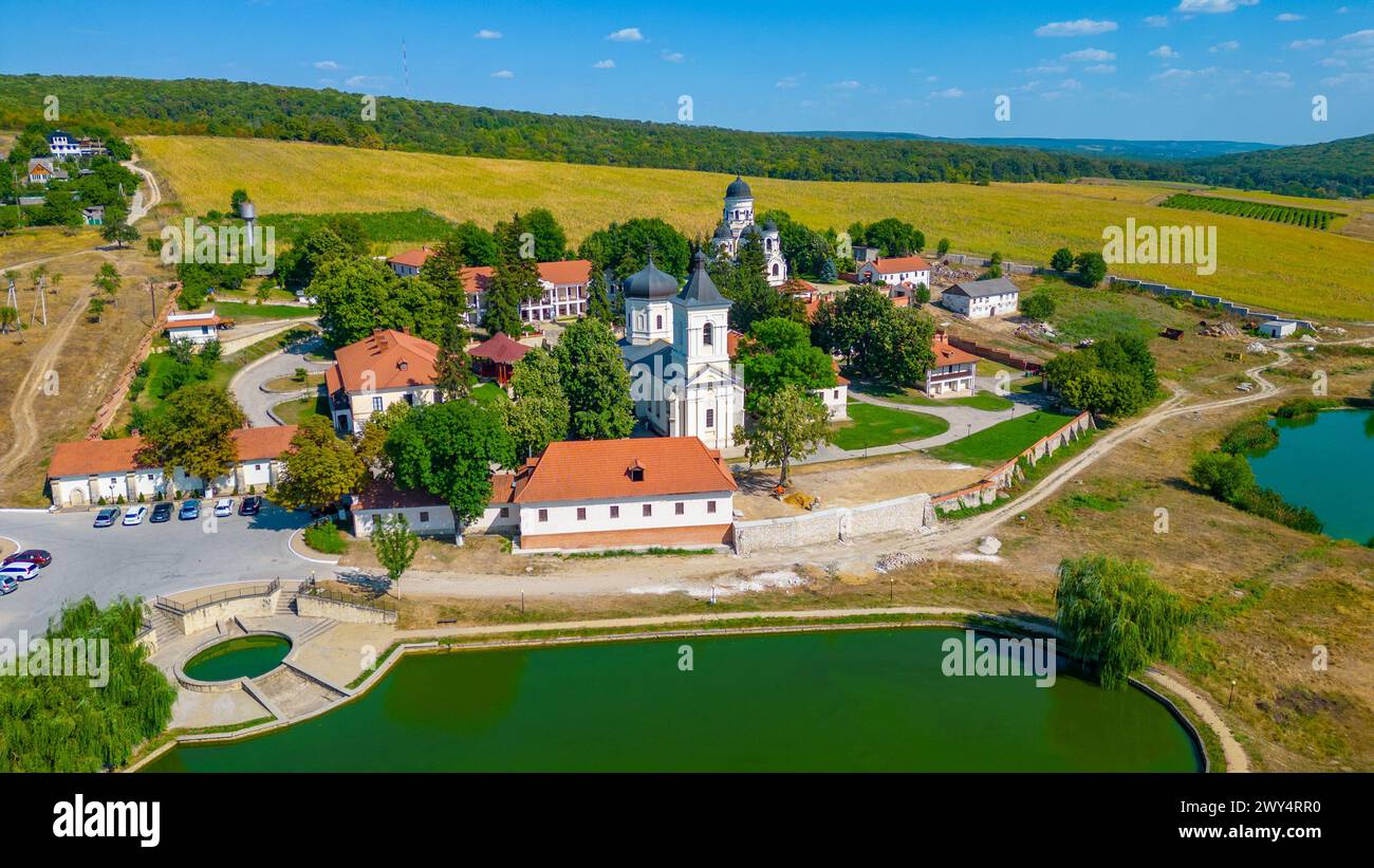 Panorama view of Capriana monastery in Moldova Stock Photo - Alamy