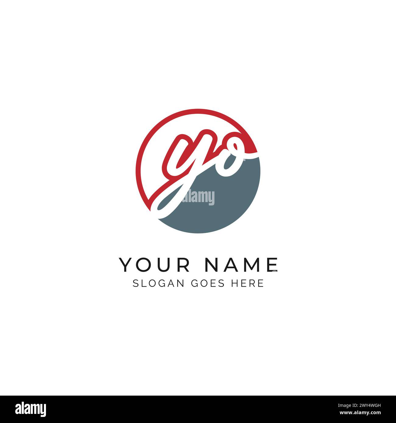 Y, O, YO Initial letter handwritten, Alphabet YO signature Icon in ...