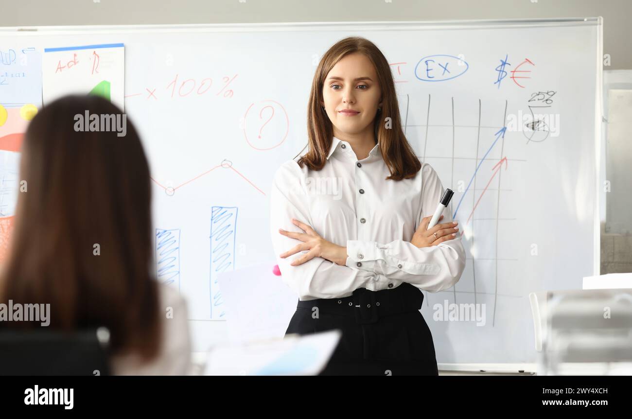 Bossy company leader Stock Photo